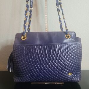 Bally Vintage  Quilted Lambskin Shoulder Bag